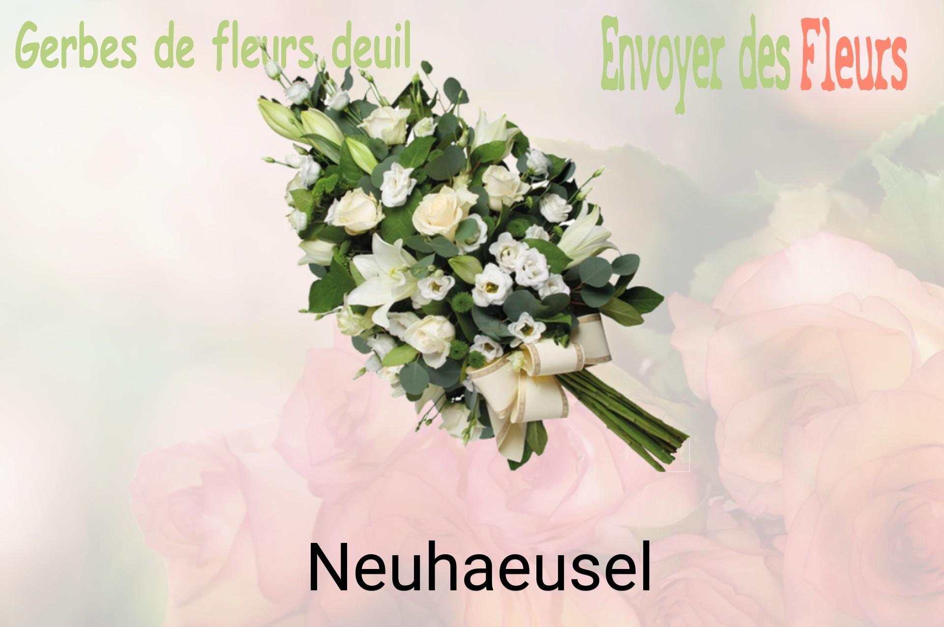 Gerbe de fleurs de deuil livrée à Neuhaeusel